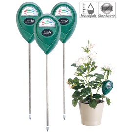 Royal Gardineer Humidity meter: Plant Soil Moisture Meter Set of 3 (Flower Moisture Meter)