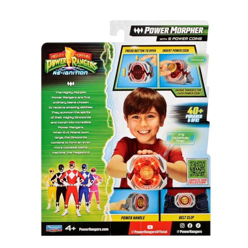 Power Rangers, Power Morpher Elettronica, Funzioni sonore e Luminose, Accessori