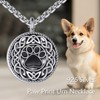 VENACOLY Urn Necklace for Dog Ashes 925 Sterling Silver Paw