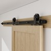 BONIKLUBA 72" Sliding Barn Door Hardware Kit,Heavy Duty Top Mount