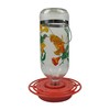 Original Best-1 Flowers Hummingbird Feeder 32 Ounce Glass Bottle, Plastic