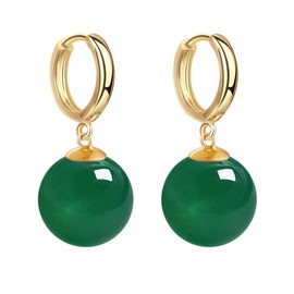 Potara Ball Anime Dragon Earrings Goku Z Black Nickel Free Clip On Nature Crystal Hoop Hypoallergenic for Men Women