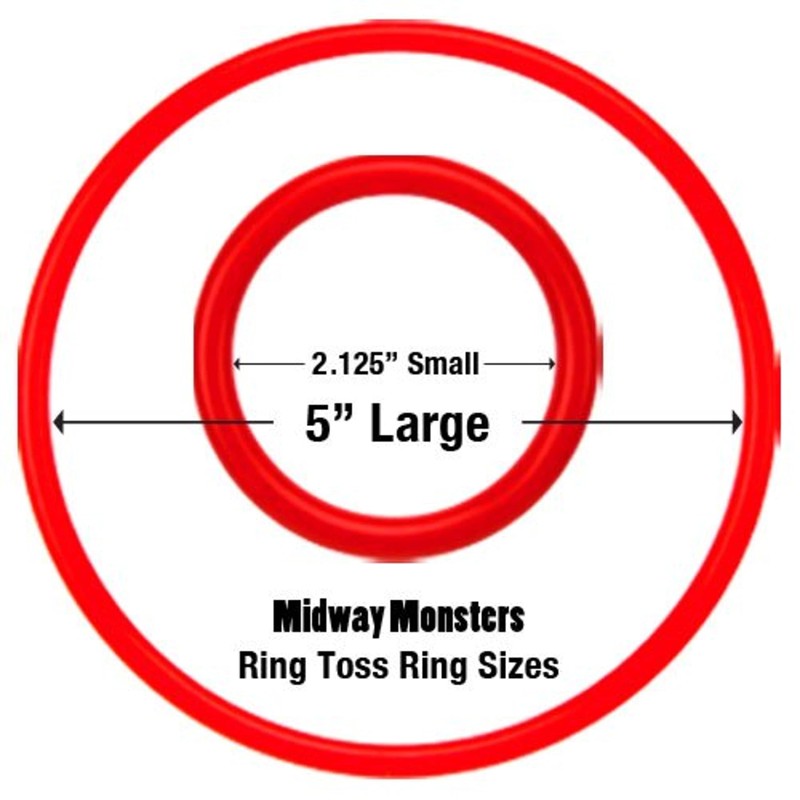 Midway Monsters 12 Pack Small Ring Toss Rings with 2.5"