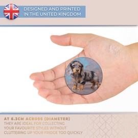 Destination Vinyl ltd Magnet for Refrigerator, Fridge - Cute Dachshund Puppy Dog Fun for Office, Cabinet and Whiteboard, Magnetic Stickers, 2019