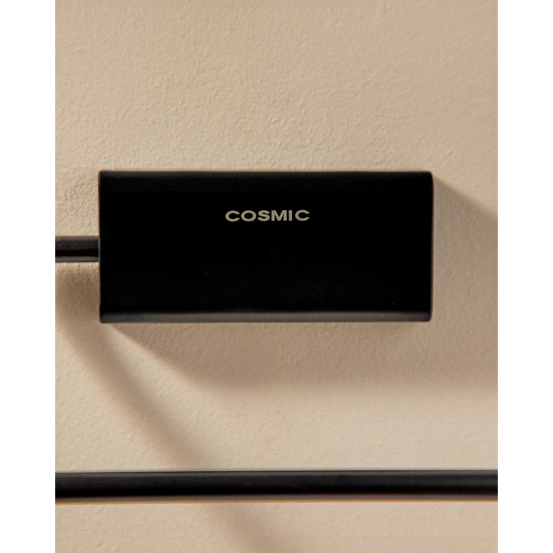 COSMIC Towel rail Light grey Installation with Screws Measures 20.8