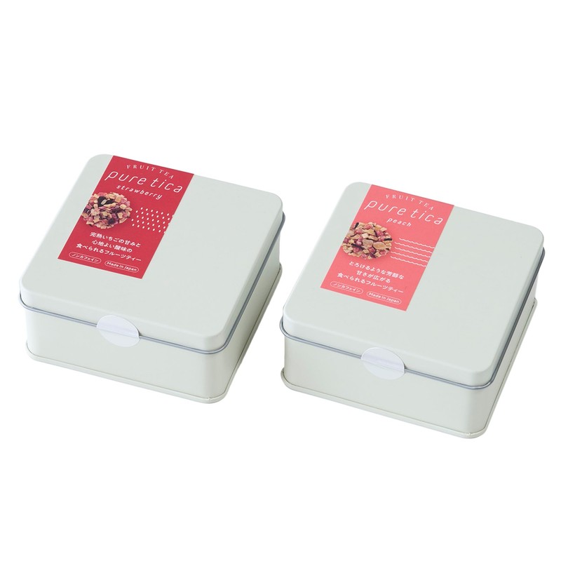 Pure Tica Edible Fruit Tea, Set of 2, Strawberry x