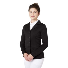 HORZE Ada Women's Show Jacket - Elegantly Tailored, Flexibly Fashionable - Black - 8