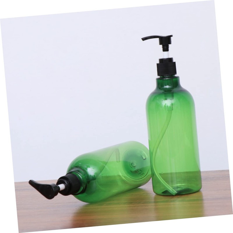 Baluue 2pcs Refillable Shampoo Dispenser Bottles Pump Containers for Essential