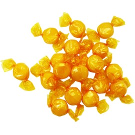 Butterscotch Hard Candy - 4 Pounds - Individually Wrapped Butter Scotch Candies - Yellow Candy - Butterscotch Discs Buttons - Bulk Candy