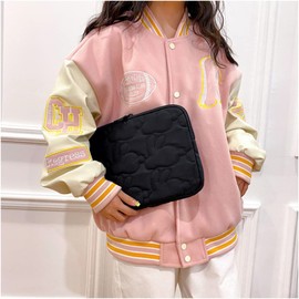 LaurelTree Cute Carrying Laptop Bag for Women 11-14 inch Laptop Sleeve for Women Cute Simple Rabbit Laptop Cover Kawaii Pad Case Laptop Bag for Office Travel College Women (14inch,Black)