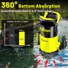 Submersible Water Pump 1HP 5300GPH High Flow Clean/Dirty Water Transfer