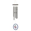 Woodstock Wind Chimes 22" Summer Bouquet Botanical Chime, Flower Stained-Glass