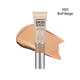 PHOERA Hydrating Serum Foundation, Hyaluronic Acid, Allantoin, Vitamin E, Tea Tree Oil Ideal For Dry And Sensitive Skin 12HR Skin Hydration, Medium Coverage, (BUFF BEIGE, 30ml)