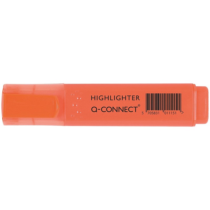 Q Connect Highlighter Pen - Orange