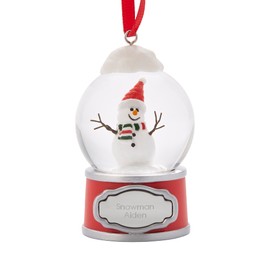 Mini Snowman Snow Globe Ornament (Free Customization) - Things Remembered