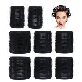 XUZOPIM 8 Pieces Curler Hair Rollers Ceramic Hair Rollers for Long Hair, Reusable Hair Rollers for Short Hair, Medium Hair, Various Sizes