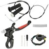 CILOYU Motorized Bike Throttle Cable Handle Grip Assembly Clutch Lever