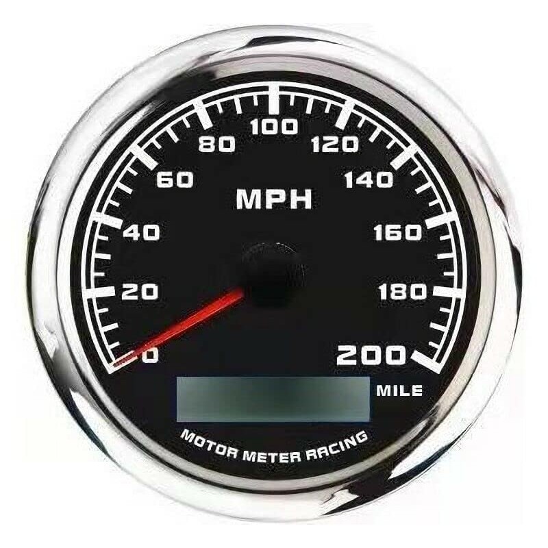MOTOR METER RACING W Pro 85mm 3-3/8" GPS Speedometer Digital