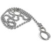 Bath/Kitchen Basin Plug Chain with Hooks, Chrome 18" (450mm)