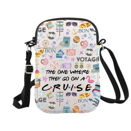 Cruise Trip Gift The One Where They Go On A Cruise Zipper Pouch Makeup Bag, On Cruise Cr EU, Kosmetiktasche mit Aufdruck