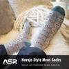 ASR Outdoor Sage Green Navajo Mens Socks Hiking Gear Camping