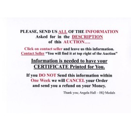 United States Marine Corps Certificate of Commendation Replacement Certificate