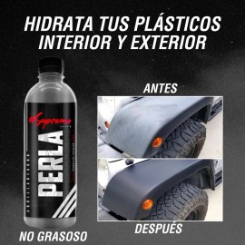 1 Botella De 500ml Abrillantador De Llantas Y Molduras Blanco