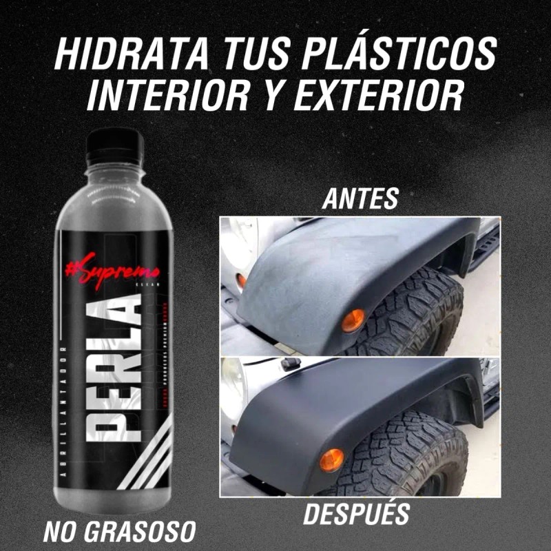 1 Botella De 500ml Abrillantador De Llantas Y Molduras Blanco