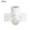 sourcing map 4 Way Elbow PVC Pipe Fitting Furniture Grade