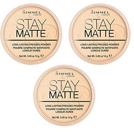 (3 Pack) RIMMEL LONDON Stay Matte Long Lasting Pressed Powder - Transparent