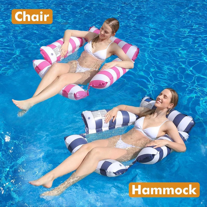 TUXUNQING Inflatable swimming bed, inflatable water hammock, air mattress pool,