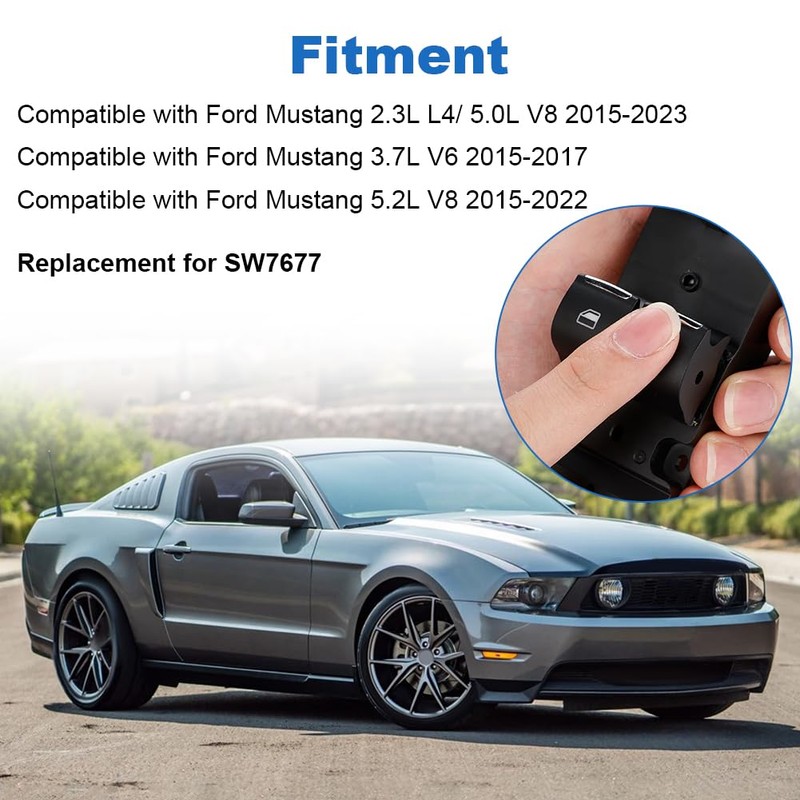 WMPHE Window Switch Compatible with Ford Mustang 2015 2016 2017