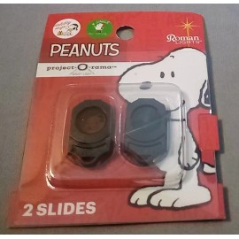Project-O-Rama 1 Pack of 2 Peanuts Snoopy Project-O-Rama Projector Night Light Slides Christmas