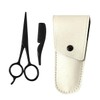 Beavorty 9pcs Beard Care Scissors Set Stainless Trimming Scissors Apricot