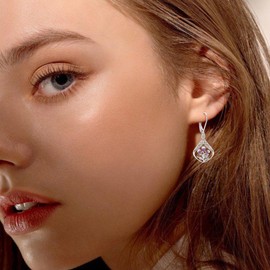 Scottish Thistle Jewelry Gifts Sterling Silver Scotland Thistle Drop Earrings Celtic Scottish Jewelry Gifts for Women