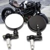 DREAMIZER 7/8" 22mm Motorcycle Folding Bar End Side Mirrors for