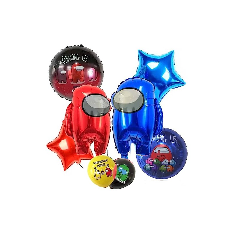 Amonguass Birthday Balloons, Set of 8, Birthday, Game, Character, Celebration,
