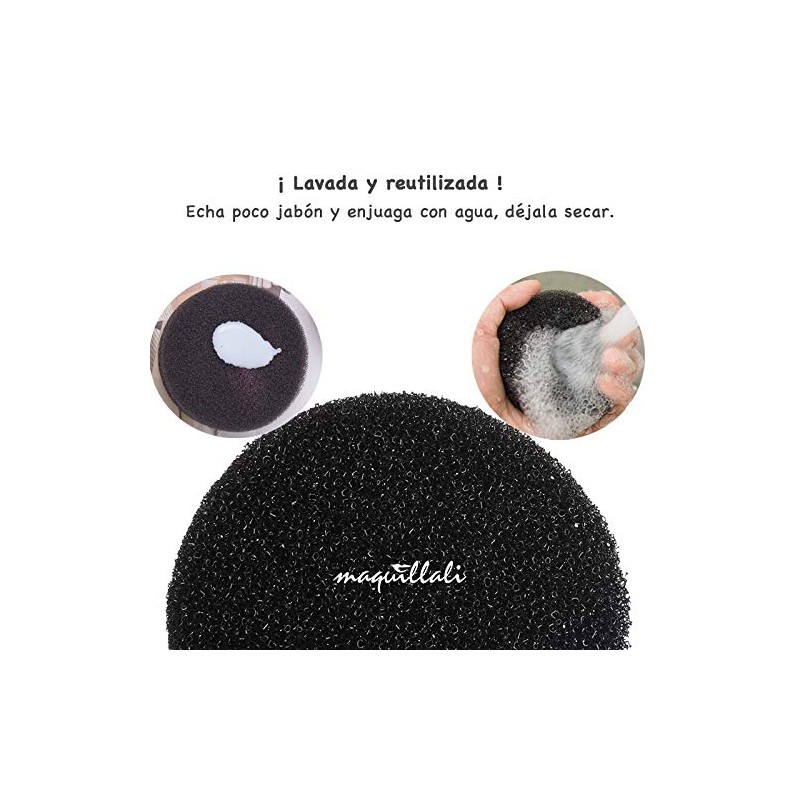 Kit 3 Limpiador silicona para brochas de maquillaje Alfombrilla Esponja
