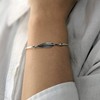 Silverly Women's 925 Sterling Silver Thin Feather Quill Stackable Bangle