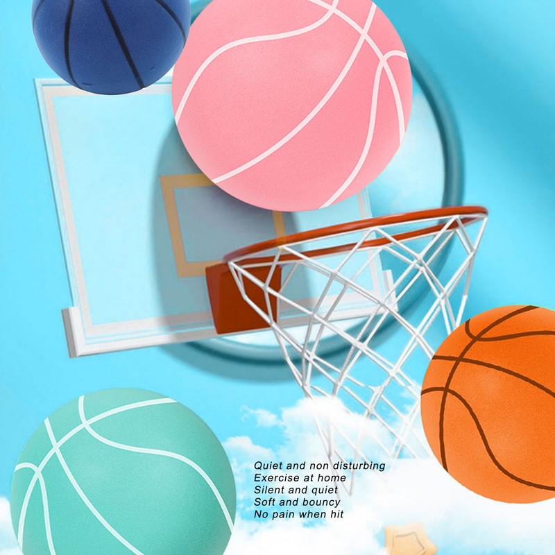 Silent Basketball PU Highly Elastic Inflation Free Funny Improve Hand