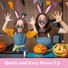 Ptenzor Easter Bunny Costume Set for Women, Plush Rabbit Ears