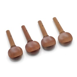 CashBeat 4pcs Violin Fiddle Tuning Peg Set, Jujube Wood, Replacement Wooden Tuning Pegs for 4/4 Size Violin