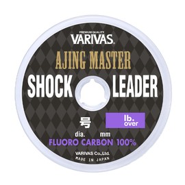VARIVAS Ajing Master Shock Leader, Fluorocarbon 98.4 ft (30 m), No. 0.8 (3 lb.over)
