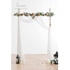 Floroom Wedding Arch Draping Fabric 2 Panels 20Ft White Chiffon