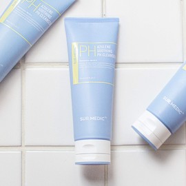 SUR.MEDIC+ SUR.MEDIC+ Azulene Soothing Double Skin Care Duo for Sensitive Skin : Soothing PH Cleanser & Moisturizing Soothing Cream, After-Cleansing for Soothing Facial Care, Korean Skincare set