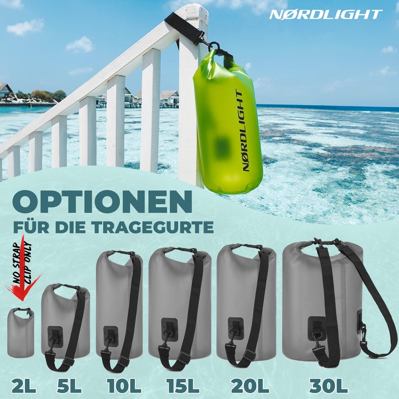 Nordlight Dry Bag 30 L Waterproof Bag – (Grey) Waterproof