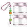 PATIKIL 24 Pcs Beadable Keychains Bars, Metal Beaded Keychain Blanks