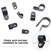 Yosawa 225-Pieces Nylon Rope Light R-Style Cable Clamp Mounting Clips