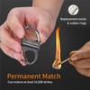 Keychain Lighter, Permanent Match Infinity Lighter, Reusable Waterproof Match Strike
