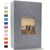 Linen 4x6 Photo Album with Cover Window, 200/300/600 Pockets